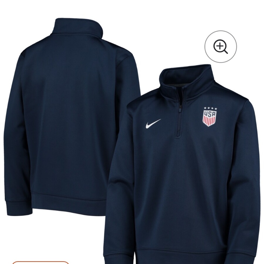 Nike Kids Navy USA Soccer Pullover